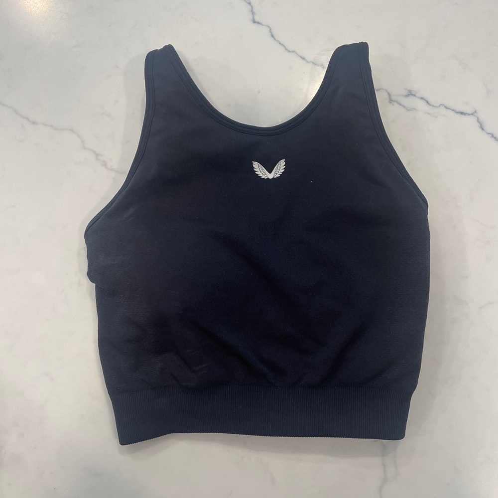 Castore bra crop top XS black